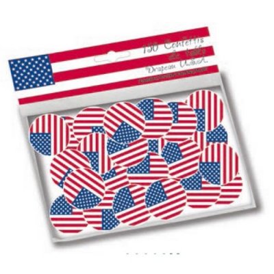 Decoration Mariage  - Confettis de table drapeau USA : illustration