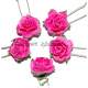Pic-chignon Epingle Cheveux Mariage Roses Cartonnes ... : illustration
