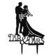 Figurine mariage silhouette Thme Mr & Mrs - coloris ... : illustration