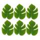 6 feuilles tropicales vertes 12 x 15 cm Dco mariage : illustration