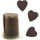 Confettis coeur chocolat en papier - 100 g : illustration