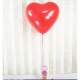 Ballon gant coeur rouge 90 cm : illustration