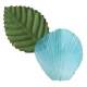 100 Ptales de rose artificiels bleu ciel avec feuilles : illustration