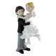 Figurine Mariage Couple De Maris Enlac Pour La Vie : illustration