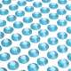 100 strass diamants auto-collant rond 4 mm turquoise : illustration